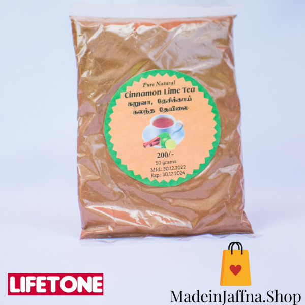madeinjaffna.shop - Cinnamon Lime tea 50g (Lifetone)
