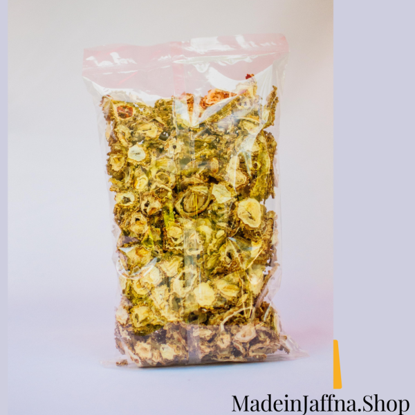 madeinjaffna.shop-Dehydrated-Bitter-Gourd-Flakes-200g-Nutri-Food-Packers