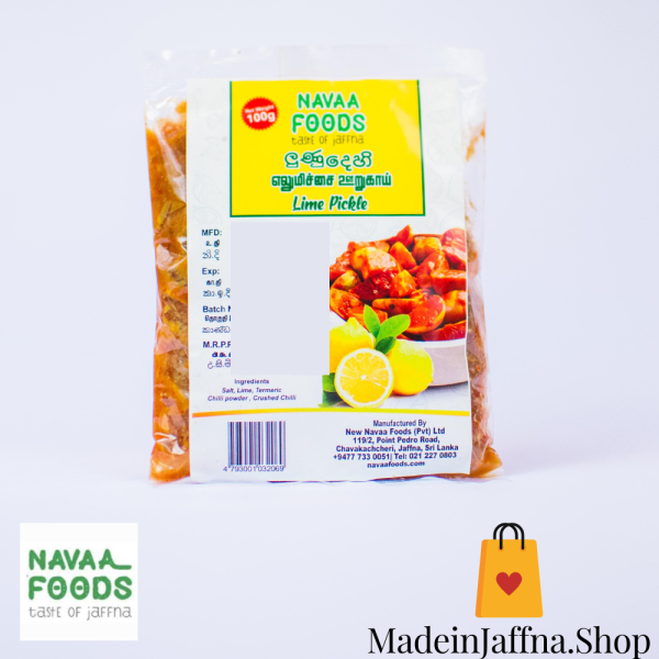madeinjaffna.shop - Lime Pickle 100g ( Navaa Foods )