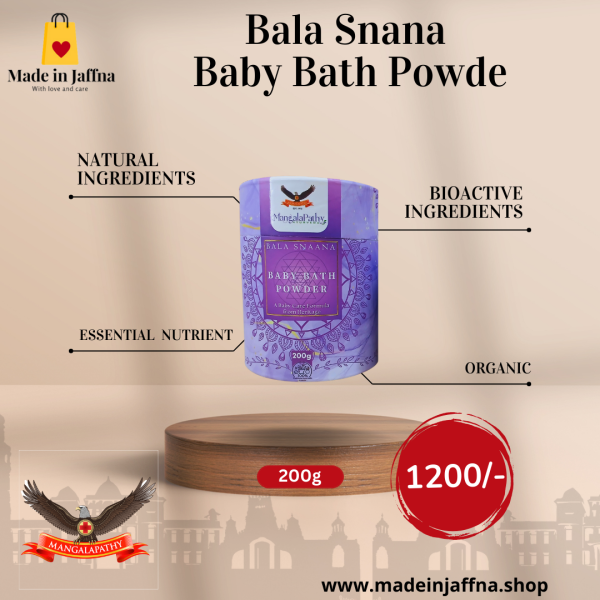 MadeinJaffna.Shop - Mangalapathy - Bala Snana Baby Bath Powder